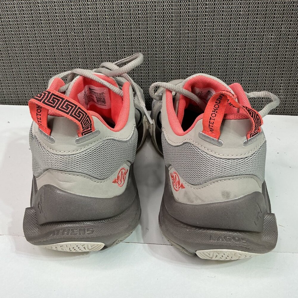 Nike Giannis Immortality 2 Mens Basketball Shoes Sz 8.5 Gray/Coral Lace-Up - Picture 3 of 7